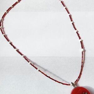 Elegant Red Beaded Necklace